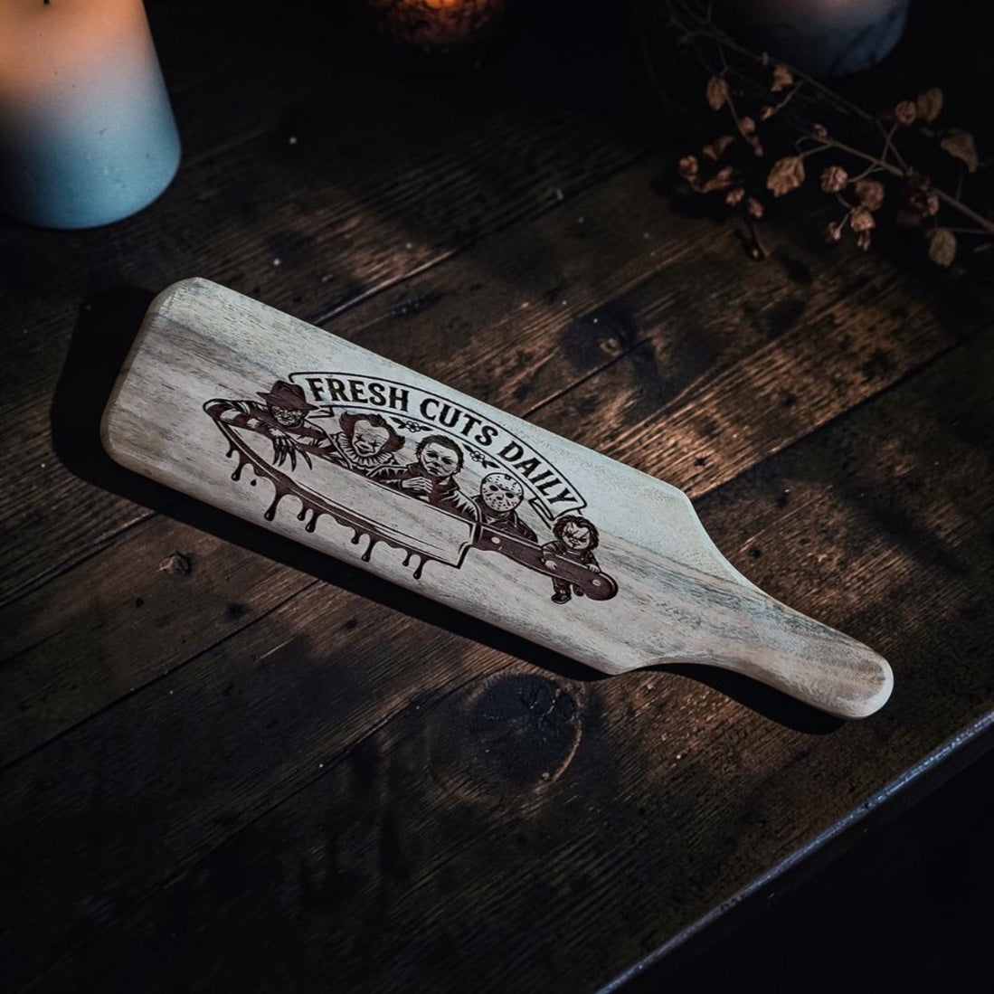 “Fresh Cuts Daily” Engraved Cutting Board